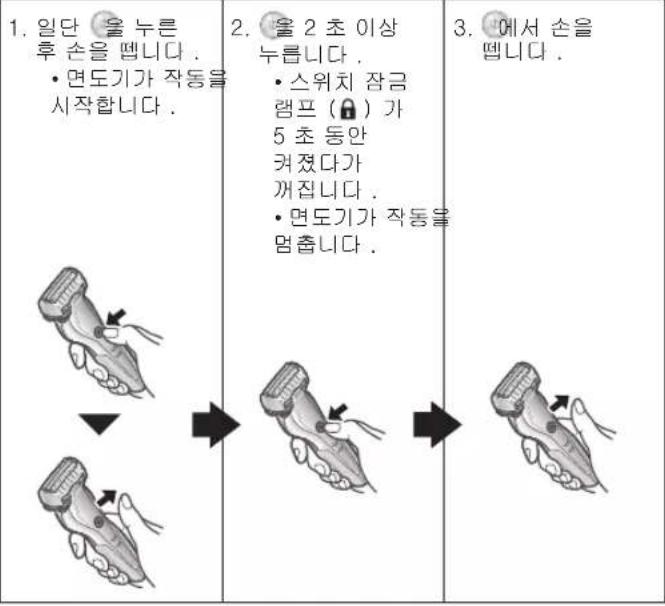 PANASONIC ES-BST2Q - ▶전원 스위치 잠그기 - 1