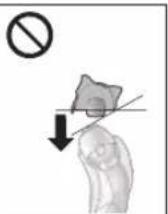 Diagram of a hairdryer with labeled parts and connection point