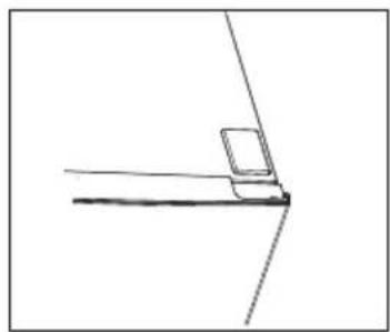 Simple line drawing of a mechanical joint or bracket (no text or symbols)