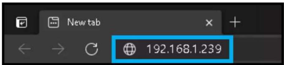 New tab 192.168.1.239