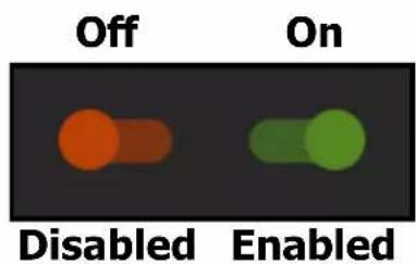 Off On Disabled Enabled