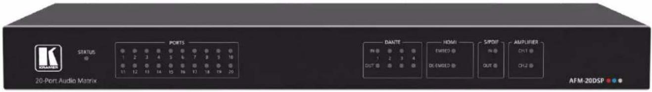 STATUS 20-Port Audio Matrix PORTS DANTE HDMI SUPPORT AMPLIFIER AFM-20DSP