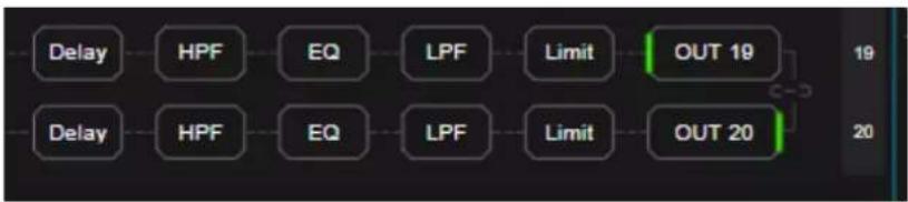 Kramer AFM-20DSP-AEC - Selecting Output Signals to Route to Amplifier Outputs - 3