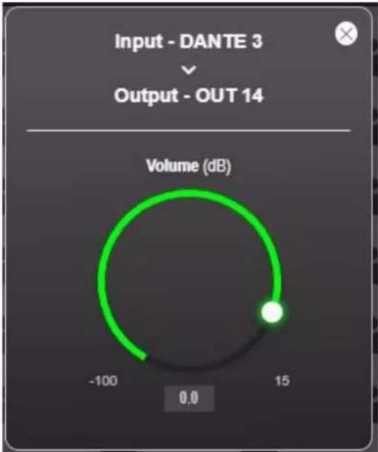 Kramer AFM-20DSP-AEC - To set the cross-point volume: - 1