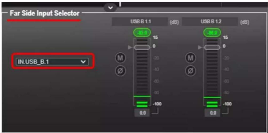 Far Side Input Selector IN.USB_B.1 USB B 1.1 (dB) -35.0 15 0 -100 0.0 USB B 1.2 (dB) -86.0 15 0 -100 0.0