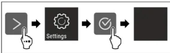 LIEBHERR ICNh 5123 - Opening the Settings menu - 1