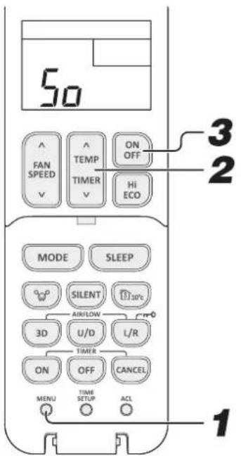 MITSUBISHI DXK05ZTLA-WF - SILENT mode setting - 1