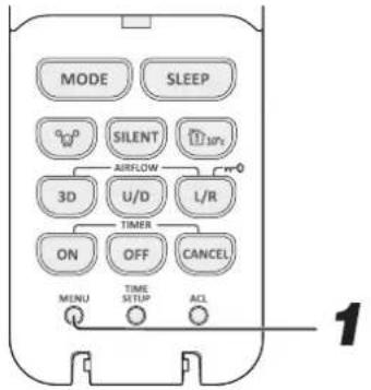 MITSUBISHI DXK05ZTLA-WF - MENU function - 1