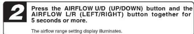 MITSUBISHI DXK05ZTLA-WF - Airflow range setting - 3