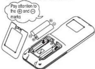MITSUBISHI DXK05ZTLA-WF - Setting the batteries - 3