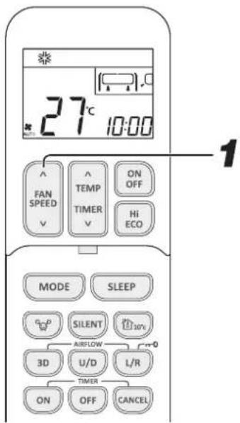 MITSUBISHI DXK05ZTLA-WF - FAN SPEED - 1