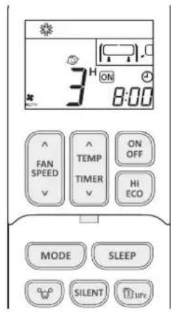 MITSUBISHI DXK05ZTLA-WF - SLEEP TIMER + ON TIMER operation - 1