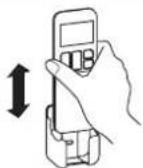 MITSUBISHI DXK05ZTLA-WF - Using the remote control holder - 1