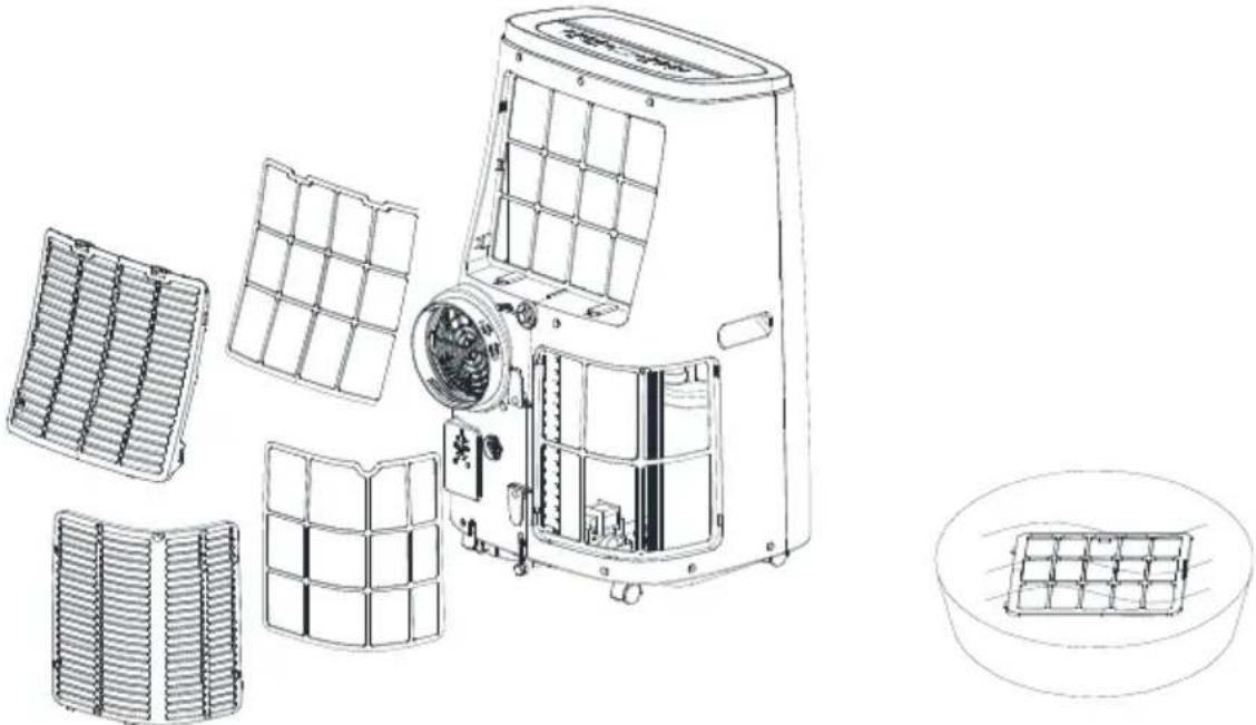 Ausclimate ACPAC240 - Clean the lower filter screen frame - 1