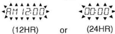 AM 12:00 (12HR) or (24HR)