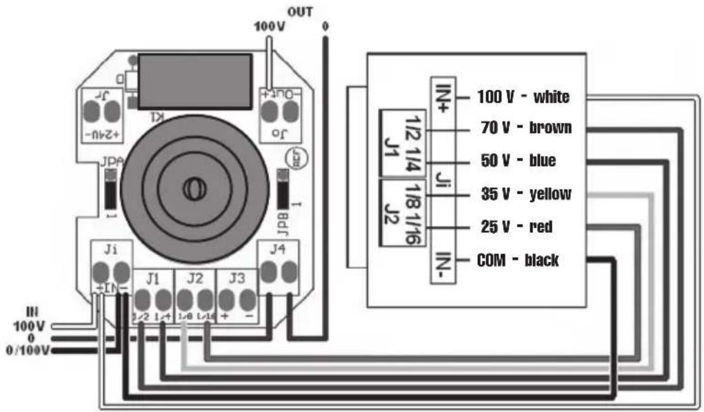 RCF AT40T - Example no.4: 3 wire connection - 2