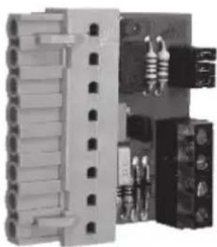 Electronic component assembly with multiple slots and a circuit board (no visible text or symbols)