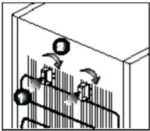 BLOMBERG FNM4671P - Installing the plastic wedges - 1