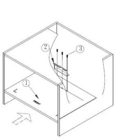 Technical diagram showing a 3D mechanical or structural assembly with labeled components and directional arrows indicating flow or movement.
