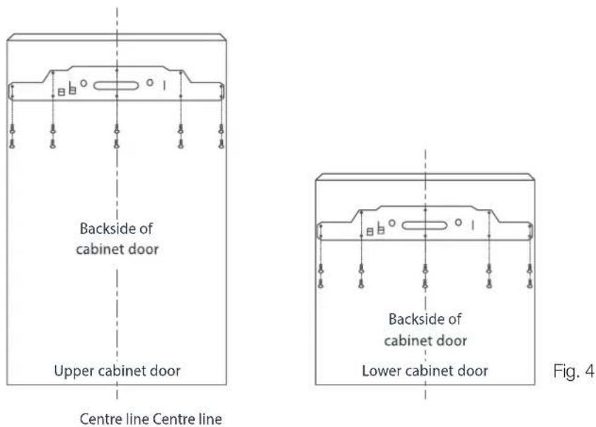 Artusi AINT3000 - MOUNTING BRACKET TO THE CABINET DOOR/S - 1