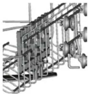 Esatto DWI6CS - Folding back the cup shelves - 2