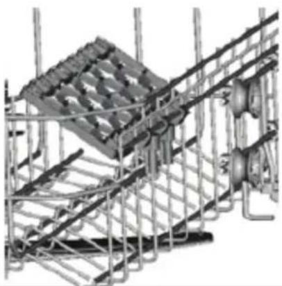 Esatto DWI6CS - Folding back the cup shelves - 1