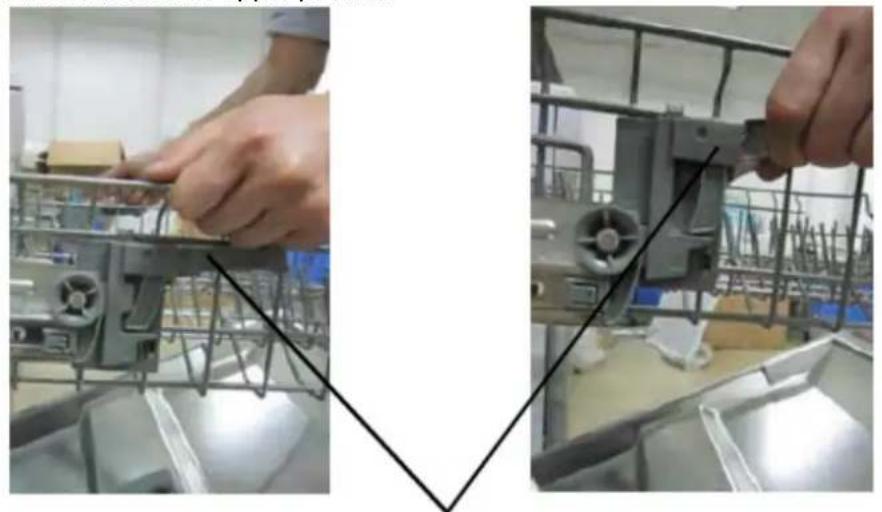 Esatto EDW6CS - ADJUSTING THE UPPER BASKET - 1