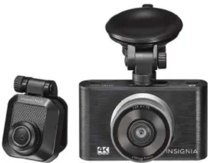 INSIGNIA NS-DASH150 - 4K Front and Rear Dash Cam System - 1