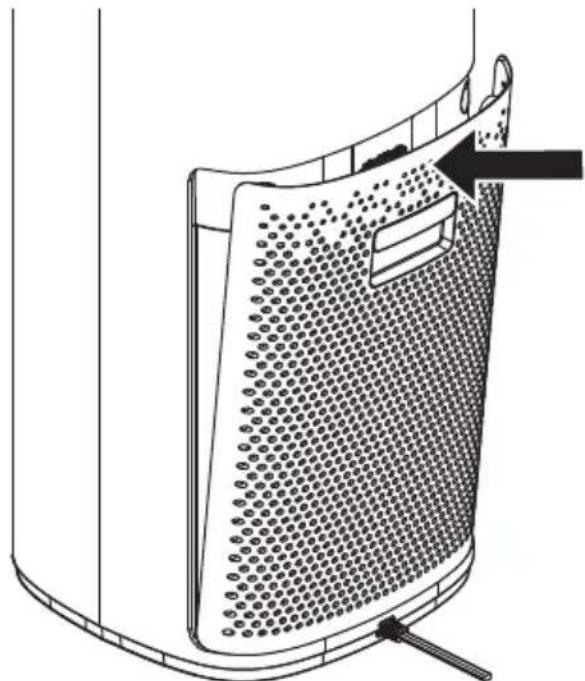 INSIGNIA NS-APMWH2 - Replacing the filter - 5