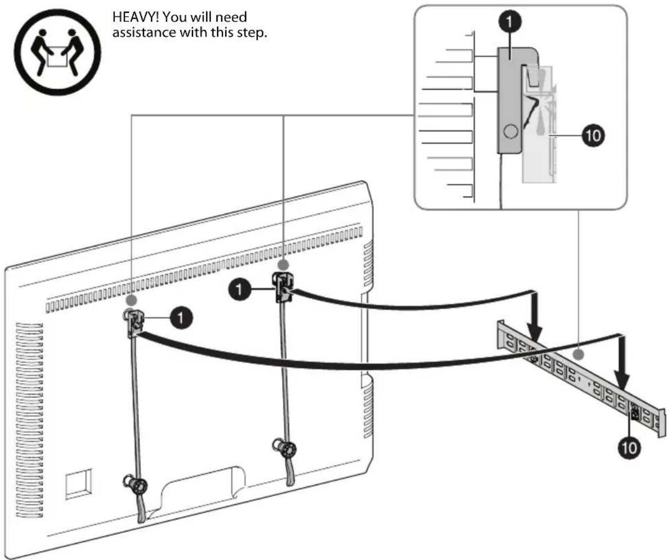 HEAVY! You will need assistance with this step. 1 1 10 10