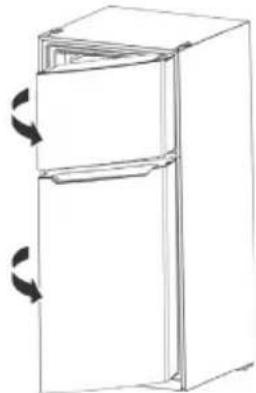 INSIGNIA NS-RTM18SS2 - Reversing the door position - 1