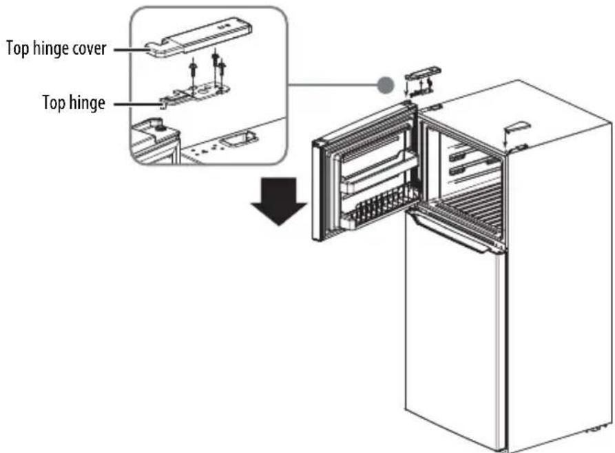 Top hinge cover Top hinge