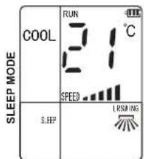 RUN COOL 21°C SPEED SLEEP L RSM ING