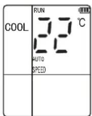 RUN COOL 22 °C AUTO SPEED