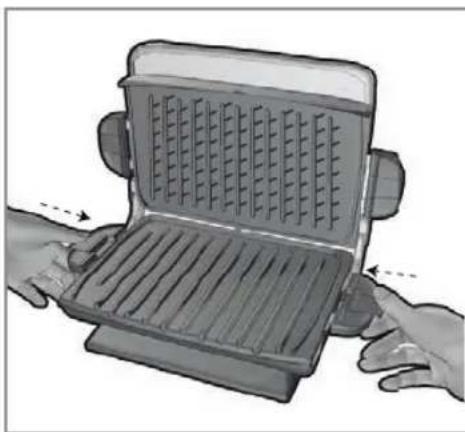 GEORGE FOREMAN GRP5 - CERAMIC GRILL PLATES - 2