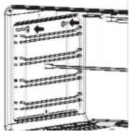 Technical diagram of a multi-level electronic device with labeled components and connections