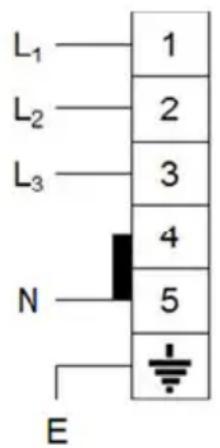 L₁ L₂ L₃ N E 1 2 3 4 5
