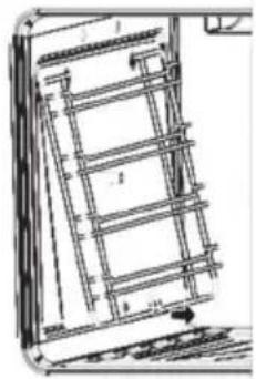 Artusi CAFI95X - Removing the hook-in racks - 1