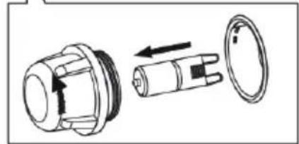 Artusi CAFI95X - Replacing the oven light bulb - 1