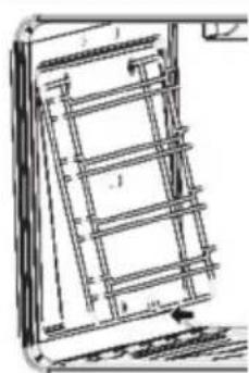 Artusi CAFI95X - Removing the hook-in racks - 4