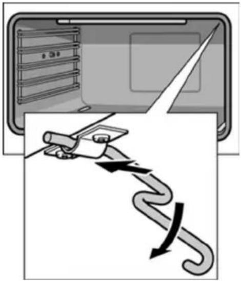 Artusi CAFI95X - Inserting the rotary spit - 1