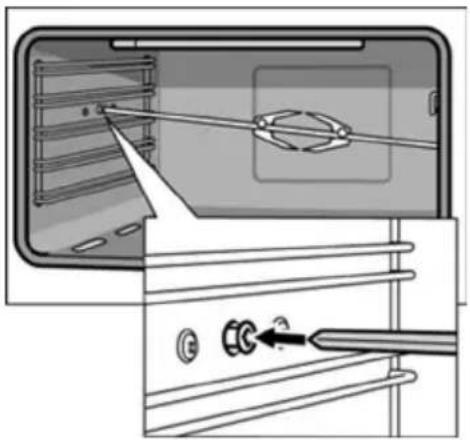 Artusi CAFI95X - Inserting the rotary spit - 2