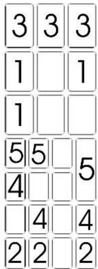 3 3 3 1 1 1 5 5 5 4 4 4 2 2 2