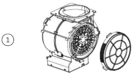 Fisher & Paykel HC90DCXB4 - Removing the carbon filters - 1
