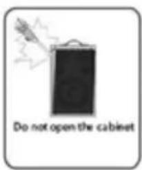 Do not open the cabinet