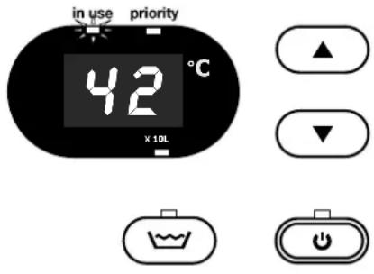 in use priority 42 °C ×10L