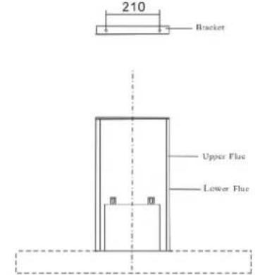 210 Bracket Upper Flue Lower Flue