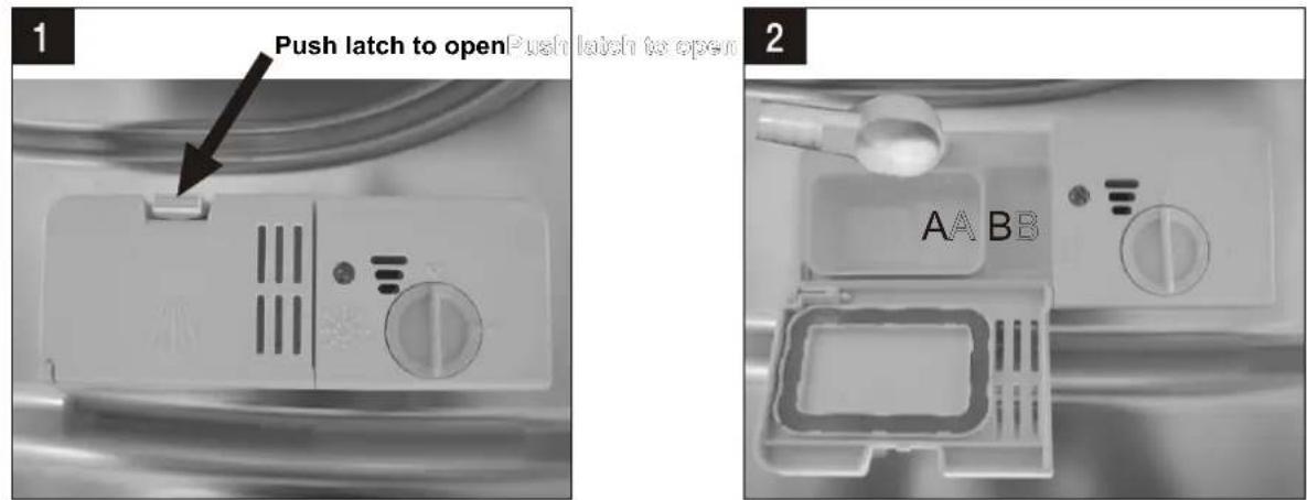 ILVE IVDFS55 - Adding detergent to dispenser - 1