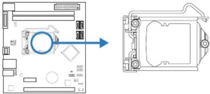BIOSTAR H61MHV3 - Install Central Processing Unit (CPU) - 1