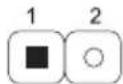 BIOSTAR H61MHV3 - JCMOS1: Clear CMOS Jumper - 3